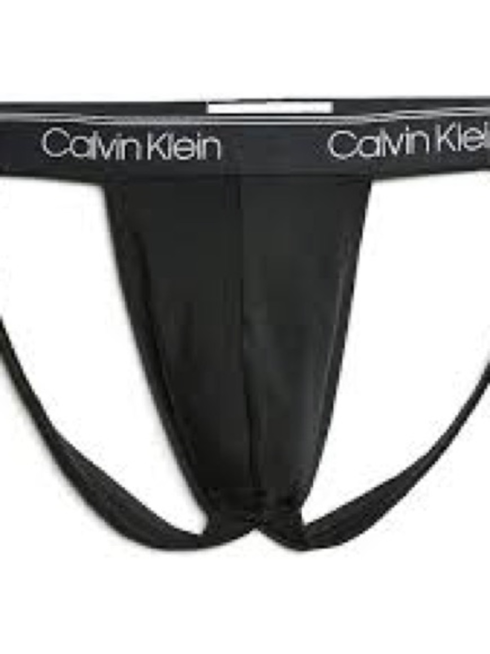 CALVIN KLEIN Men's Microfiber Stretch Jockstrap, Black, XL/TG/EE/GG, NWOT - Picture 2 of 9